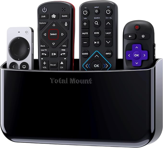 TotalMount Hole-Free Remote Holder – Eliminates Need to Drill Holes in Your Wall by TotalMount