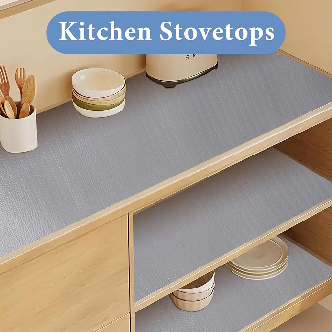 Shelf Liners for Kitchen Cabinets Non Adhesive Drawer Liner 23.6in x 20FT Pure - Image 5