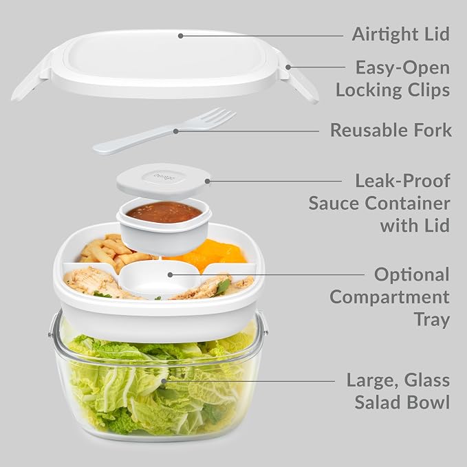 Bentgo Glass All-in-One Salad Container - Image 5