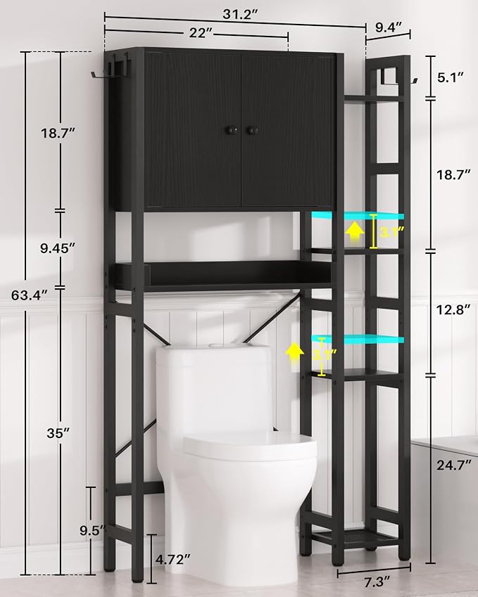 Over The Toilet Storage Cabinet - Image 3