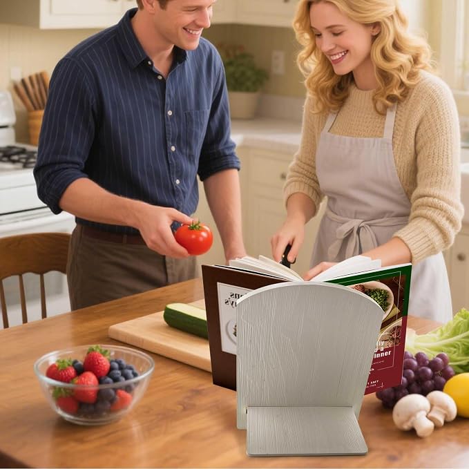 Wood Cookbook Stand Cookbook Holder: Kitchen Adjustable Cookbook Holder Recipe - Image 9