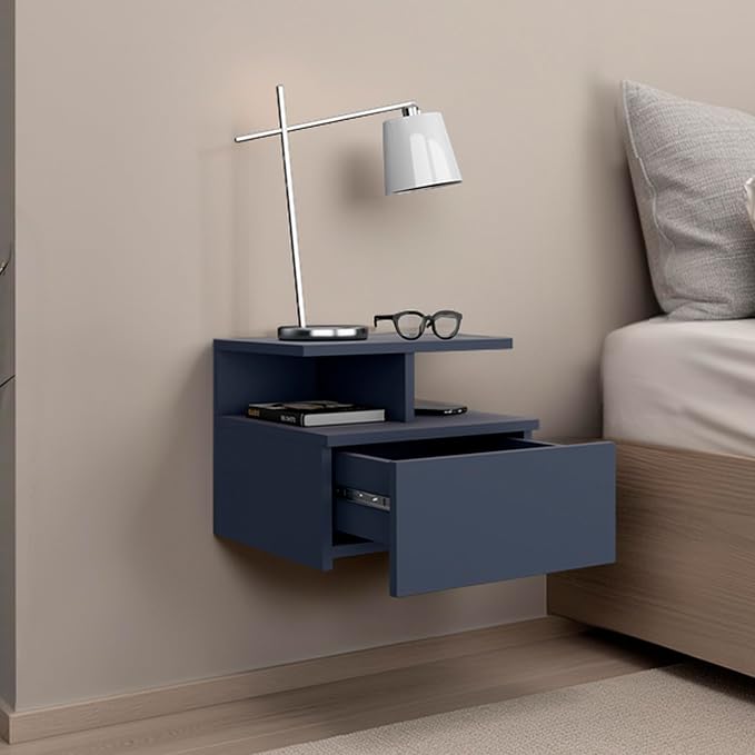 Floating Nightstand Drawer and Two Shelves - Image 6