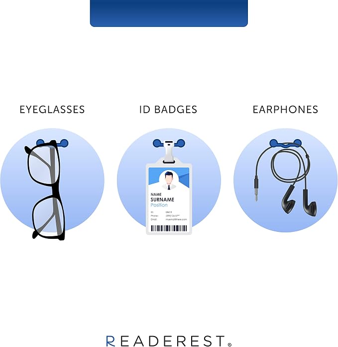 Readerest Magnetic Glasses Holder, Eyewear Clip to Hold Readers, Sunglasses & - Image 3