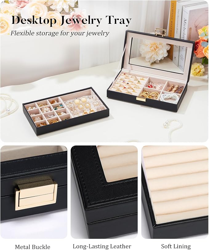 Homde Jewelry Tray Stackable Jewelry Box - Image 7