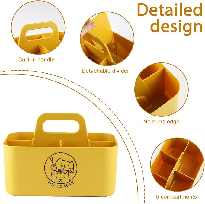 Dog Storage Organizer for Grooming Supplies, Portable Caddy Organizer for Pet - Image 3