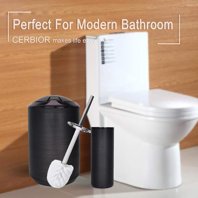 CERBIOR Bathroom Accessories Set 6 Piece Bath Ensemble Includes Soap Dispenser - Image 7