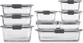 Rubbermaid Brilliance Glass Food Storage Containers, Leak-Proof by Rubbermaid