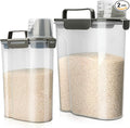 Rice Storage Container, 5 to 10lb Dry Food Airtight Dispenser, Pet Dog Cat Food by Viretec