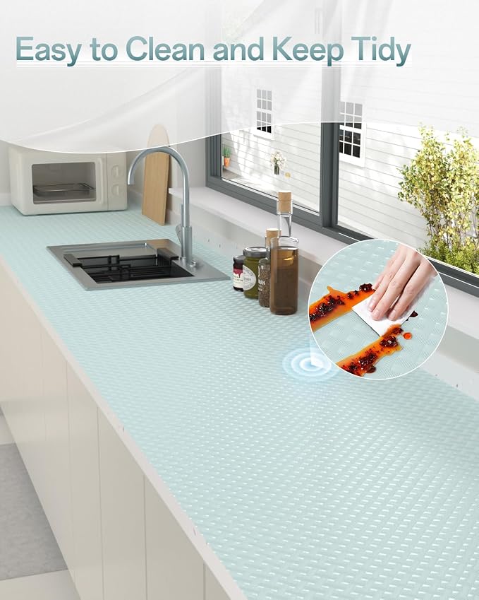 Shelf and Drawer Liner for Kitchen Cabinet, Non-Adhesive 18in x 120in - Image 7