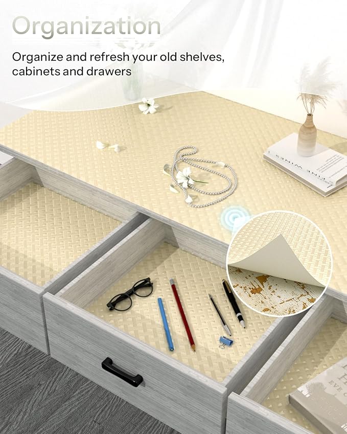 Shelf and Drawer Liner for Kitchen Cabinet, Non-Adhesive 18in x 360in - Image 5