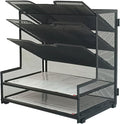 5-Tier Metal Desk Organizer, Office Desk Paper Organizer by Unknown