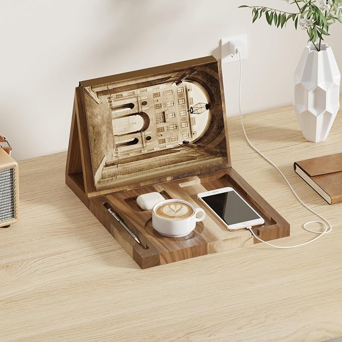 Wooden Triangle Book Stand Holder - Image 7