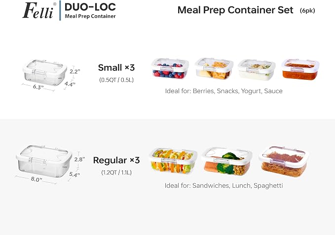 Felli Duo Loc Tritan Containers - Image 3