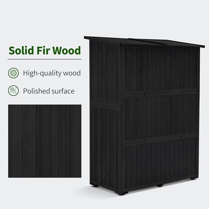 MCombo Outdoor Storage Cabinet, Wooden Storage Shed - Image 7