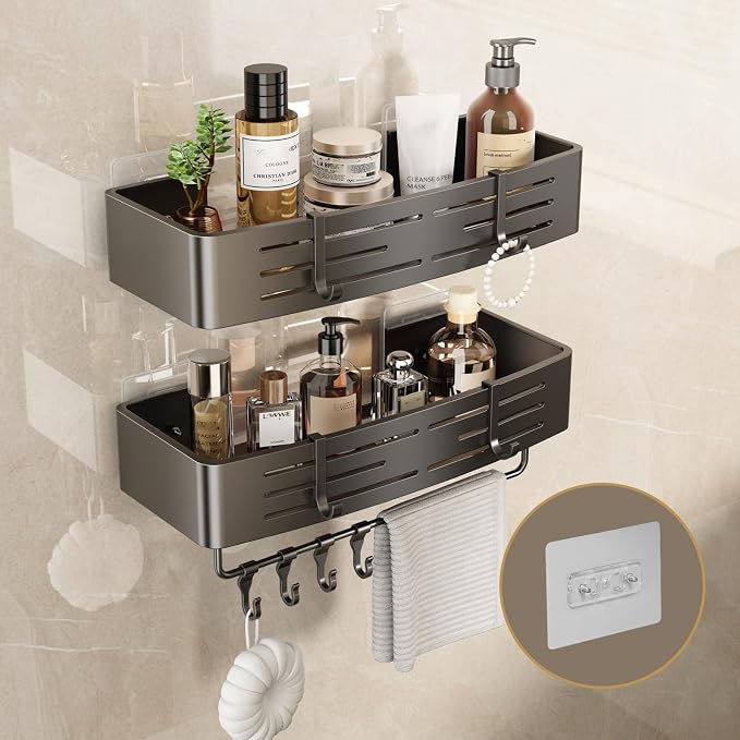 VOLPONE Shower Caddy No Drilling Shower Shelves by VOLPONE