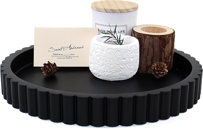Decorative Coffee Table Tray, Modern Organizer by LINCHUAN