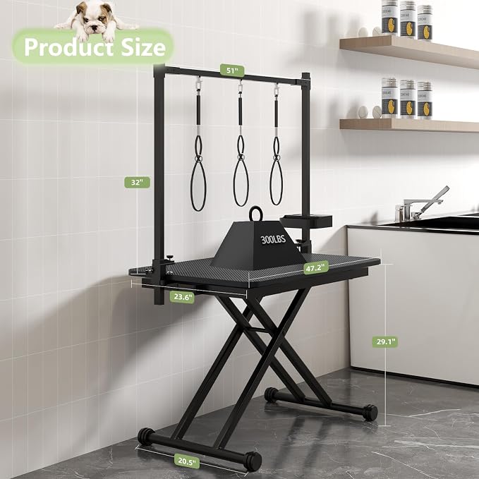 VFK 47" Adjustable Dog Grooming Table - Image 3