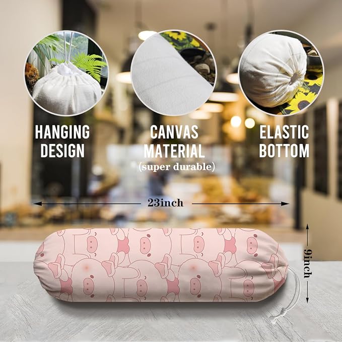 Pig Plastic Bag Holder, Wall Mount Plastic Bags Storage Container Dispenser - Image 2