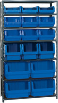 Quantum Storage Systems MSU-16-MIXBL Solid Heavy Duty 7 Shelves 16 MAGNUM Blue by QuantumStorageSystems