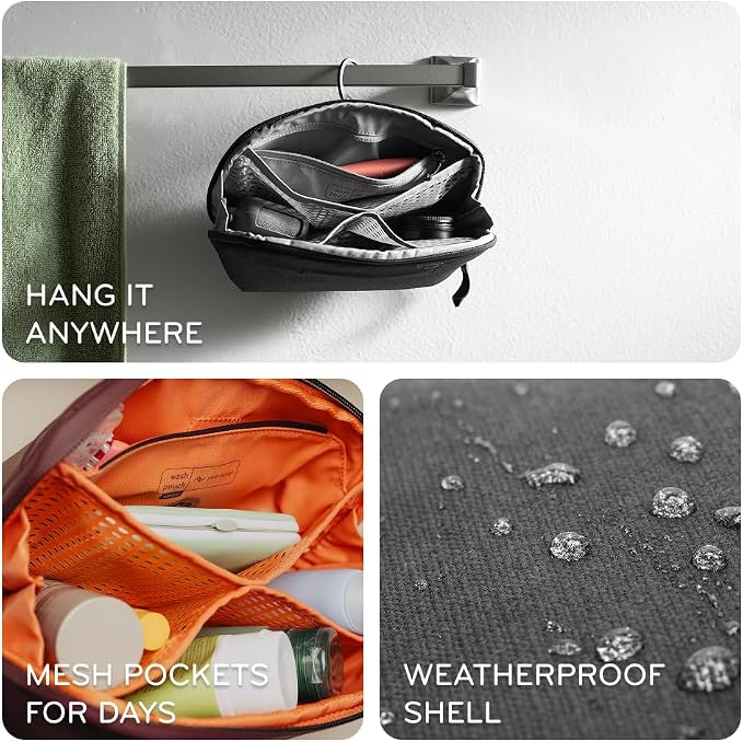 Peak Design Small Wash Pouch, Weatherproof Travel Toiletry Bag, Upright or - Image 4