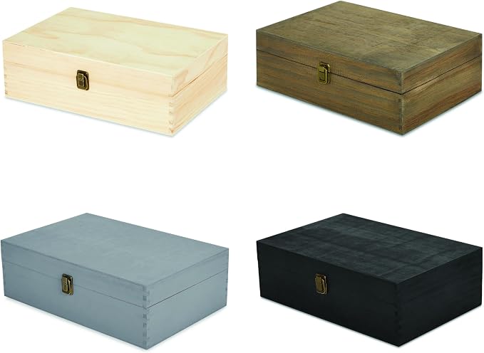 makerflo XL Natural Pine Wood Memory Box - Image 6