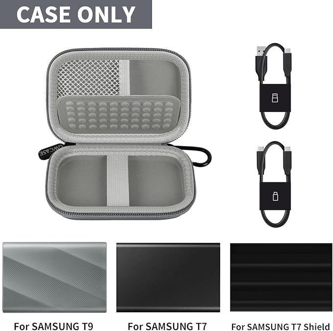 Case Compatible with Samsung T9/ T7/ T7 Shield Portable SSD 1TB 2TB 4TB - Image 2