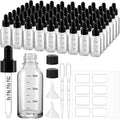 63 Pcs 1oz Clear Glass Dropper Bottles by UPBUD