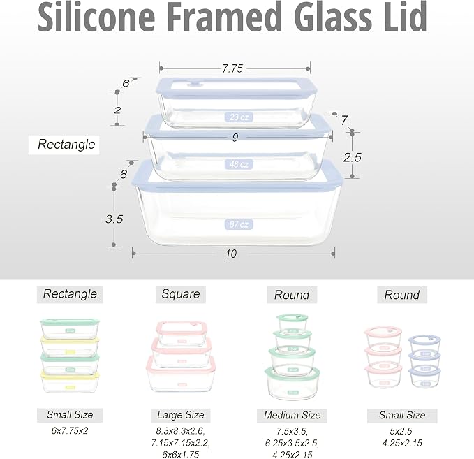 Urban Green Glass Food Container Set - Image 2