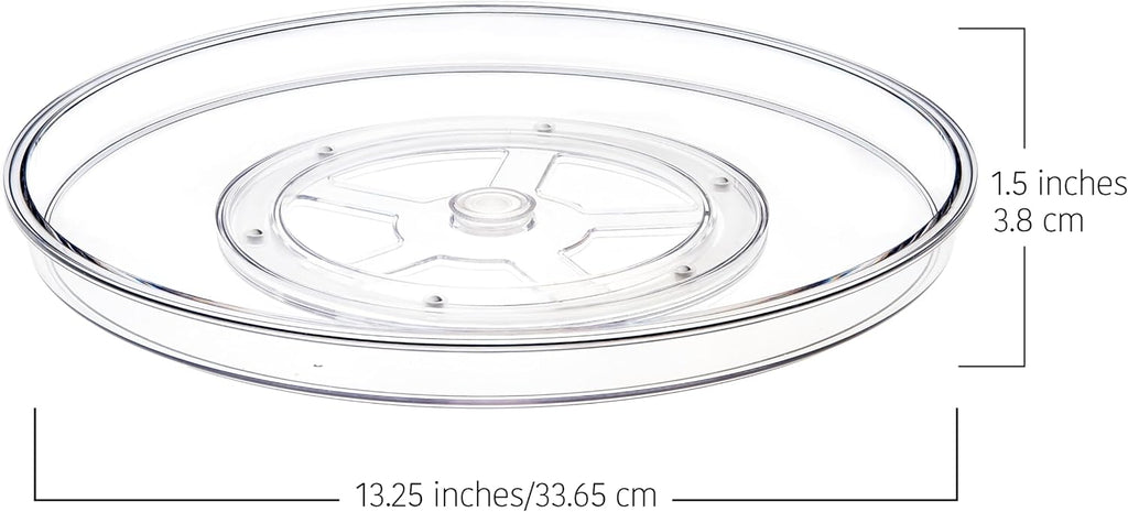 primebox 13.25" Lazy Susan Organizer. 360 Degree Rotating Turntable
