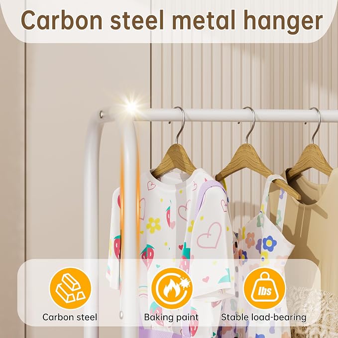 Clothes Garment Coat Rack Drying Clothing Racks Metal Freestanding - Image 9
