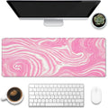 Desk Pad, Flow Liquid Waves Large Gaming Mouse Pad by Eflxamz