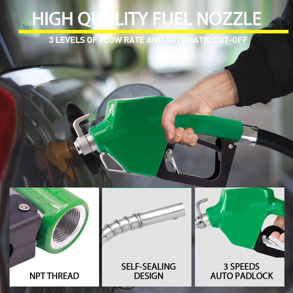 Fuel Hose Reel,3/4"X50' Retractable Ratchet Spring Driven Diesel Hose