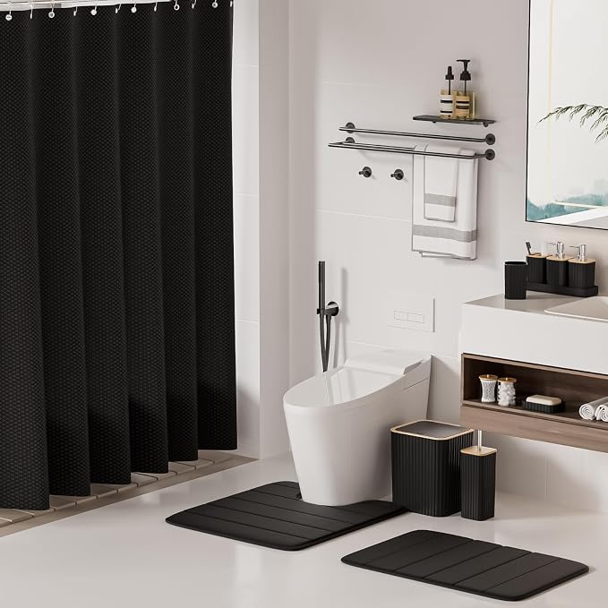 Bathroom Set - 25PC Black Bathroom Set - Image 2