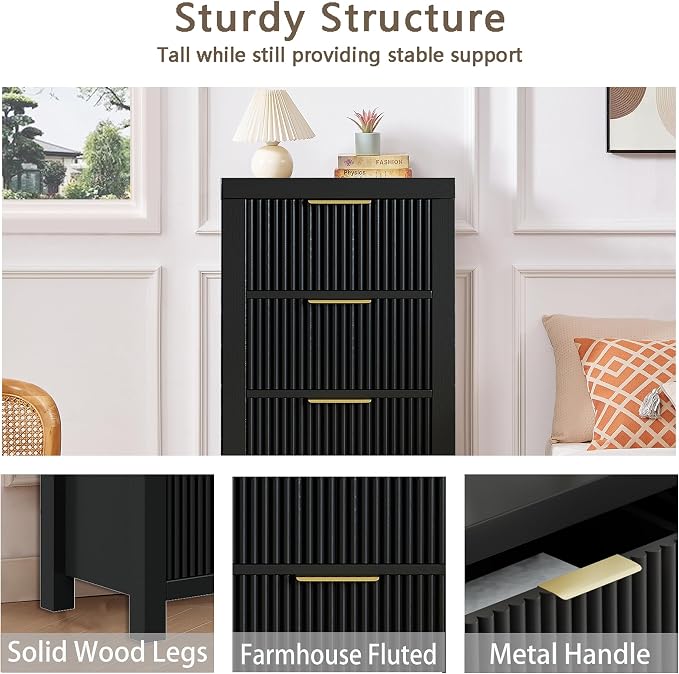 Modern Solid Wood Chest of Drawers, Dresser Organizer - Image 6