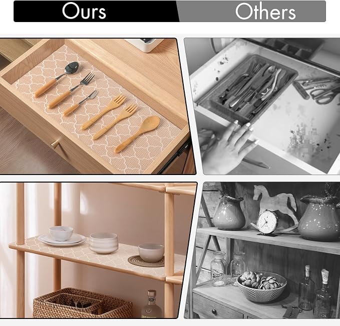 Cooyes Shelf Liner – Premium Non-Adhesive Cabinet & Drawer Liner - Image 7