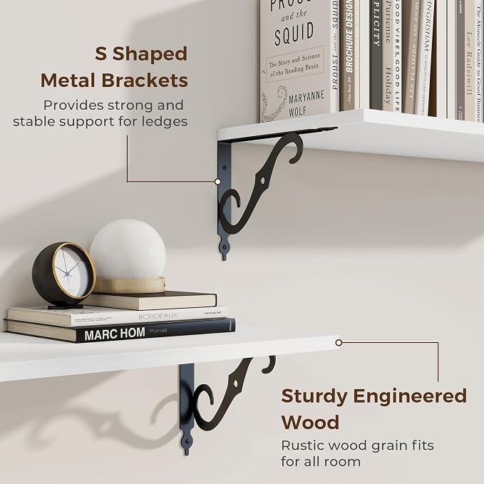 RICHFOCUS 12 Inch Deep Floating Shelves - Image 4