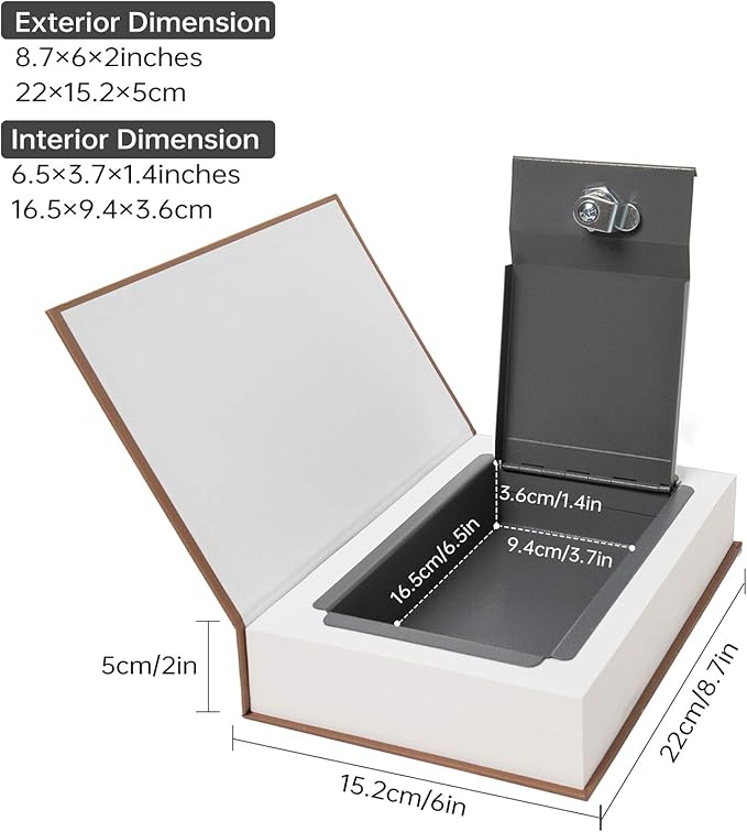 Real Paper Transfer Book Safe, Hollow - Image 2