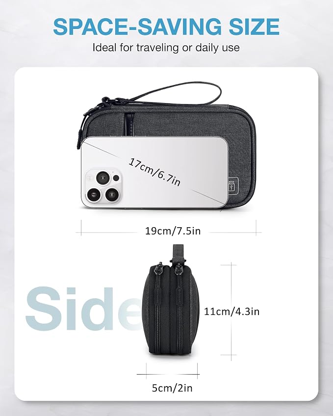 BAGSMART Cord Organizer Travel Cable Organizer Bag Tech Electronic Organizer - Image 5