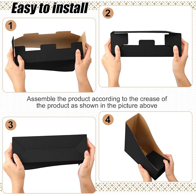 Thenshop 24 Pcs Cardboard Magazine File Holders Magazine Book Bin Box - Image 3