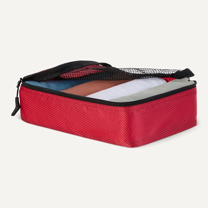 Amazon Essentials 4-Piece Packing Cubes Travel Accessories Set, Luggage - Image 3