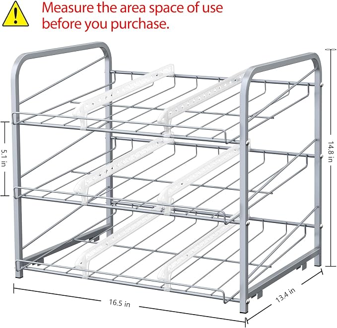 BTY Can Organizer for Pantry Stackable 2 Pack, Can Storage Organizer Rack - Image 2