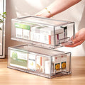 clear Drawer-Type Plastic Storage Box Bins Organizer，Family First Aid Kits by Gaoaodeyu