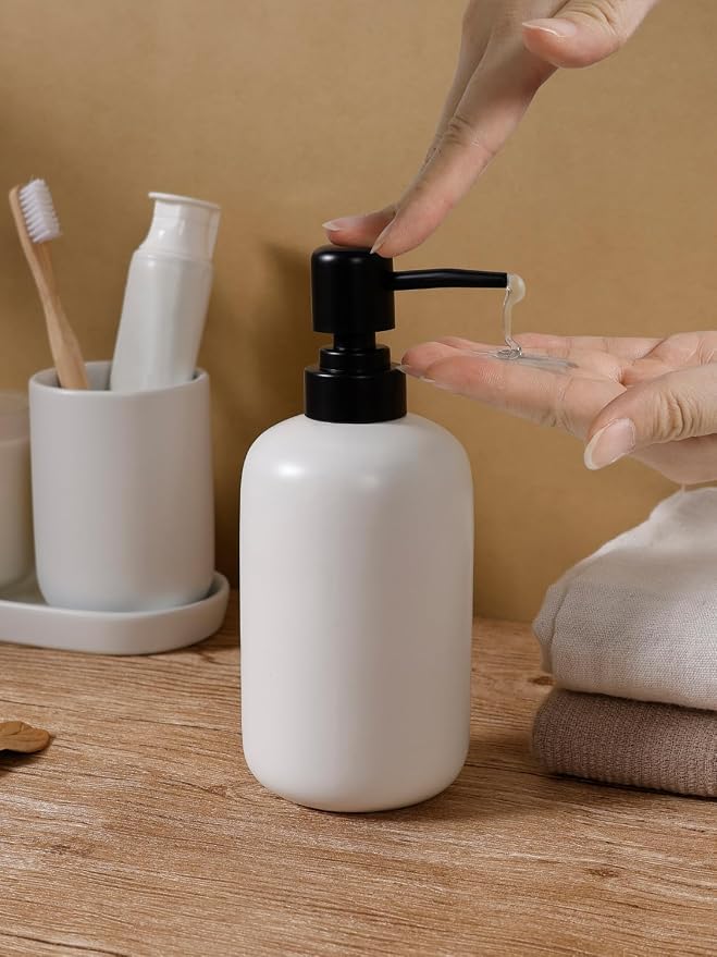 INGOFIN 3 Pcs Ceramic Bathroom Accessory Set - Image 7