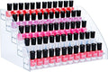 KINGROW Nail Polish Organizer Holder Rack 5 Layers Acrylic Display Rack by KINGROW