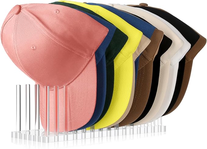 Kadolina Hat Organizer for Baseball Caps, Acrylic Hat Rack for 14 Baseball Caps - Image 8