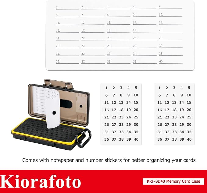 40 Slots Durable Memory Card Case Holder Organizer Keeper Water-Resistant - Image 8