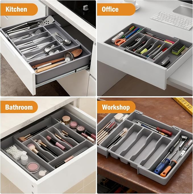 Large Expandable Silverware Organizer - Image 7