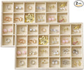 Large Velvet Jewelry Tray 2 Pack Stackable Jewelry Display Drawer Inserts Trays by Unknown