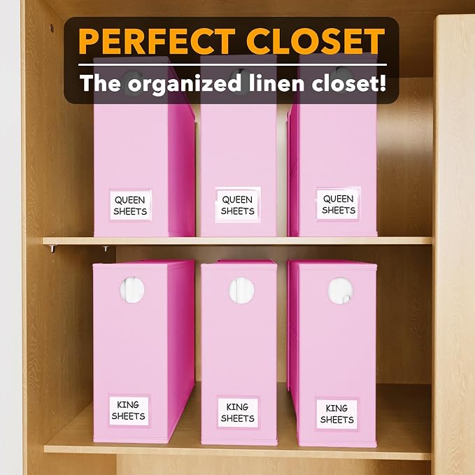 SpaceAid 6 Pack Bed Sheet Organizers and Storage, Foldable Sheet Organizer - Image 5
