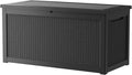 320 Gallon Resin Deck Box, Waterproof Outdoor Storage Box by Unknown